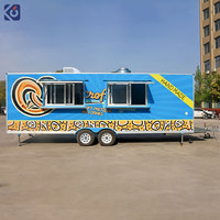 Camion de restauration mobile personnalisé avec équipement de cuisine complet à vendre, chariot de vente ambulante pour la restauration en plein air