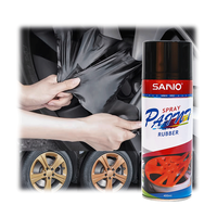 Peinture en aérosol Sanvo pour jantes de voiture, revêtement caoutchouté pelable, peinture en aérosol caoutchoutée amovible, peinture thermique en aérosol
