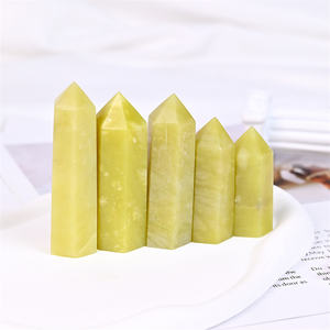 Punto de Jade <span class=keywords><strong>Limón</strong></span> Natural Pulido, Piedra Preciosa de Reiki Curativa, Precio de Fábrica, para Decoración - Product Image 1