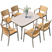Tables et chaises d'extérieur pour cafés, salons de thé, mobilier de terrasses, jardins, balcons, loisirs, Chine