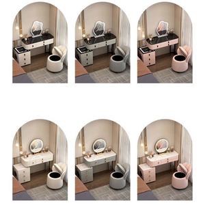 Nieuwe Kaptafel Voor Make-Up Dressoir Led Spiegel Mdf Make-Up Moderne Kaptafel Verbeterde Schoonheid Slaapkamer Hotel Huis - Product Image 4