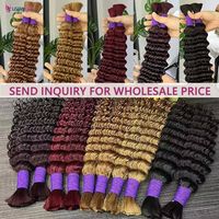 Cabello Humano Virgen Remy Malayo a Granel para Trenzas Afro Yaki Kinky Liso 8A-10A Trama Única HD Transparente para Extensiones de Encaje
