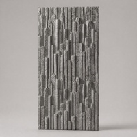 Panneau mural 3D moderne en PU rainuré, imitation pierre ondulée, feuille de roche en mousse, imperméable, ignifuge, revêtement décoratif pour hôtel