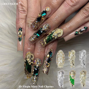 Dijes <span class=keywords><strong>de</strong></span> <span class=keywords><strong>Uñas</strong></span> 3D <span class=keywords><strong>de</strong></span> <span class=keywords><strong>Diseño</strong></span> <span class=keywords><strong>2022</strong></span>, Dijes Colgantes Variados <span class=keywords><strong>de</strong></span> Avalokitesvara Buda para Decoración <span class=keywords><strong>de</strong></span> <span class=keywords><strong>Uñas</strong></span>, Dijes <span class=keywords><strong>de</strong></span> <span class=keywords><strong>Uñas</strong></span> <span class=keywords><strong>de</strong></span> la Virgen María con Pedrería - Product Image 1