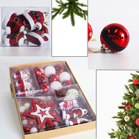 L'usine est bon marché chaud coffret cadeau de Noël étoile peinte dessus d'arbre et ornements suspendus boule décoration d'arbre de Noël