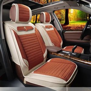 Coprisedile Universale in Lino per <span class=keywords><strong>Auto</strong></span>, Cuscino Anteriore e <span class=keywords><strong>Posteriore</strong></span> Confortevole, Ventilato e Traspirante, <span class=keywords><strong>Protezione</strong></span> per Audi A3/A4 - Product Image 3