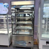 Vitrine réfrigérée pour gâteaux avec porte vitrée 180L 220L 360L en acier inoxydable, réfrigérateur commercial pour pâtisserie