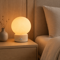 Lampe de table LED sans fil rechargeable par USB, à commande tactile, éclairage du jour, décorative, écologique en PLA, pour salon, lecture, style moderne