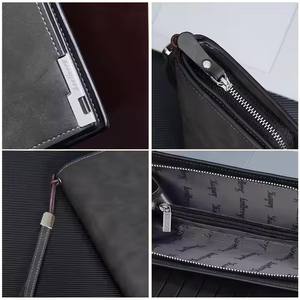 THK0323 Monedero para hombre Tarjetero Bolso de mano de negocios Cartera impermeable larga de viaje retro para hombres - Product Image 6