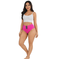 Culotte Hipster Femme Taille Mi-Haute avec Large Bande de Taille, Effet Ventre Plat, Bordure Invisible, Respirante et Extensible, pour Quotidien, Sommeil et Détente