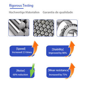 หมายเลขชิ้นส่วนตลับลูกปืน: 3200S ความเร็วสูงและแรงเสียดทานต่ำ 32022 32024 32026 32028 32030 32034 32038 32042 32046 สำหรับกระปุกเกียร์ - Product Image 3