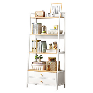 Estantería de múltiples capas simple nórdica <span class=keywords><strong>blanca</strong></span> para sala de estar, dormitorio, Internet, famoso estante de pared de pie para habitación - Product Image 5