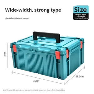 Boîte à <span class=keywords><strong>outils</strong></span> empilable compatible avec le système <span class=keywords><strong>Makita</strong></span> Makpac, organisateur de matériel portable directement de l'usine pour électriciens et usage domestique - Product Image 5