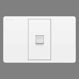 Prise murale téléphonique et informatique double port RJ45, prise réseau informatique et téléphonique, panneau de prise murale Ethernet universelle - Product Image 3