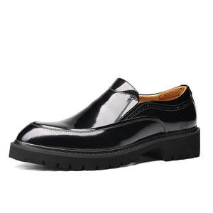 Chaussures de bureau pour hommes 2025 - Cuir de vachette pleine fleur couleur bronze, motifs gravés au laser tendance, style professionnel élégant - Product Image 4