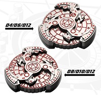 Rotierender Spinner-Würfel Metallrad DND Roulette-Würfel Multifunktionales RPG-Tischspiel-Zubehör Polyedrische Metallwürfel mit Geschenkbox