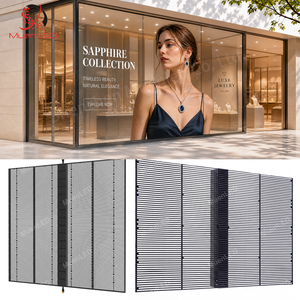 Pantalla LED Transparente de Malla HD para Interiores AIT2.6-5.2-5000cd, Señalización Digital de Vidrio para Cortinas, Pantalla de Video Wall - Product Image 1