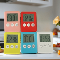 Minuterie de cuisine numérique à LED Compte à rebours Horloge magnétique Alarme Outils de cuisson électroniques