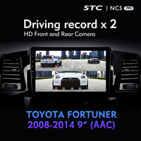 FORTUNER için sıcak satmak 9 inç 1 2008 için 2014 araba IPS ekran araç DVD oynatıcı oyuncu Android araba radyo kablosuz şarj Android GPS ses