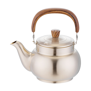 Bouilloire arabe de luxe théière miroir en métal poli avec logo personnalisé cafetière en or Offre Spéciale de Dubaï avec boîte-cadeau - Product Image 6