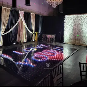 Pernikahan Acara Acara Dekorasi Pixel DMX 3D Laser Lantai Dansa Cahaya Video Lantai