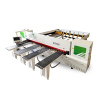 Scie à panneaux horizontale CNC automatique pour la découpe du bois, machine robuste de haute précision avec composants PLC