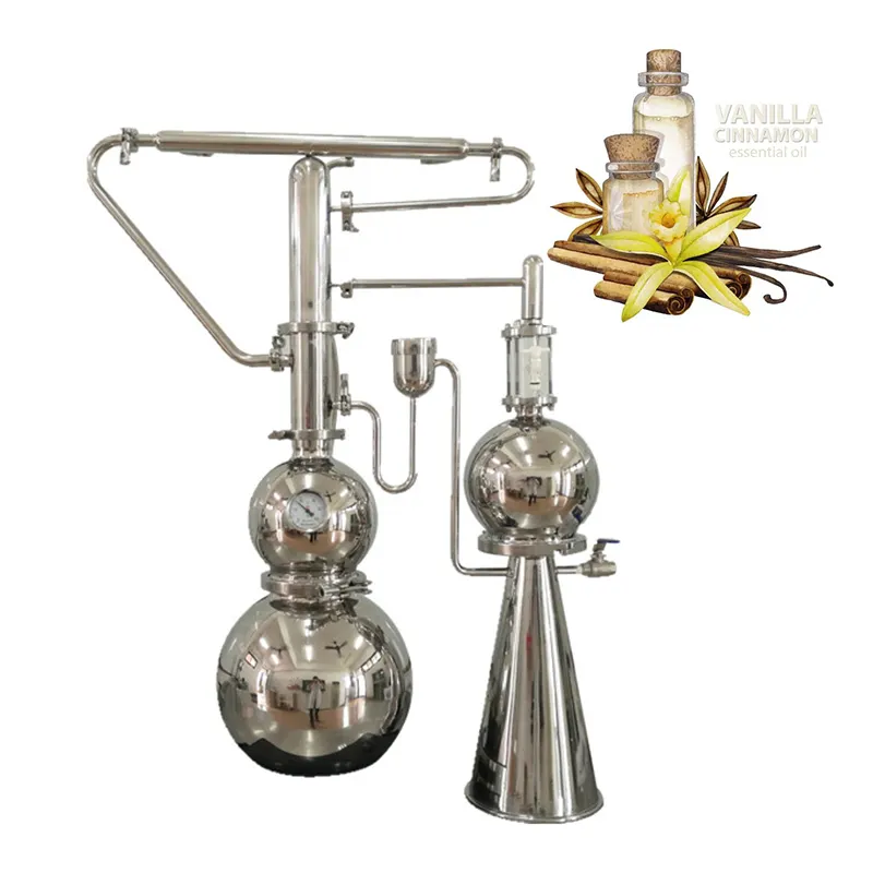 lavender oil distiller steam 10l/lemon glass essential oil distillation extractor/machine essential oil