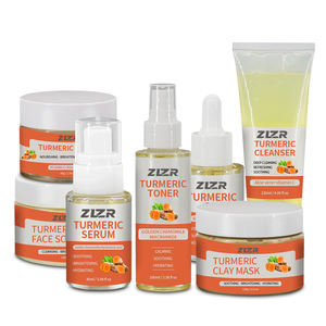 Ensemble de soins de la peau personnalisable OEM, naturel, biologique, à base de vitamine C, d'acide kojique et de curcuma, anti-rides, éclaircissant, réducteur de taches brunes et d'acné - Product Image 1