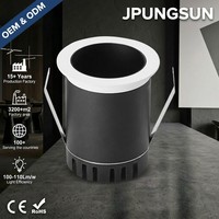 Spot LED encastré COB à faisceau étroit 3W, découpe 30mm, 24 degrés, mini spot LED pour armoire