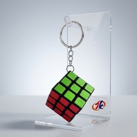 Porte-clés cube magique miniature personnalisé de 3 cm avec cube en plastique pour cadeaux promotionnels, fabrication OEM