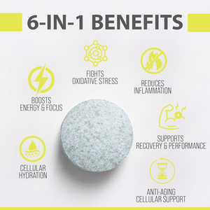 新H2純水素錠剤 8ppm 急速溶解 エネルギー増強 代謝サポート 細胞水分補給 デトックス 肝臓健康 - Product Image 2