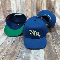 Gorra de Béisbol Personalizada con Bordado 3D de Cadena, 5 Paneles, Estilo Hip Hop, Sin Estructura, con Visera Verde