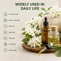 Huile Essentielle de Jasmin 100% Pure et Naturelle, Certifiée Biologique, Qualité Cosmétique, Vente en Gros, pour la Fabrication de Parfums et de Bougies – Approvisionnement Direct Usine