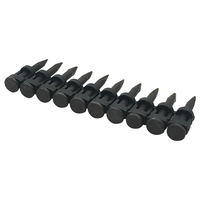 Haute qualité 16-38mm noir en plastique trempé bande collée acier béton goupille clous lisse tige Type gaz clou pistolet Compatible
