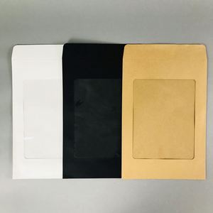 Fancy White Coated Paper <b>Gifts</b> Packaging <b>Envelopes</b> With Pvc Window - Product Image 6