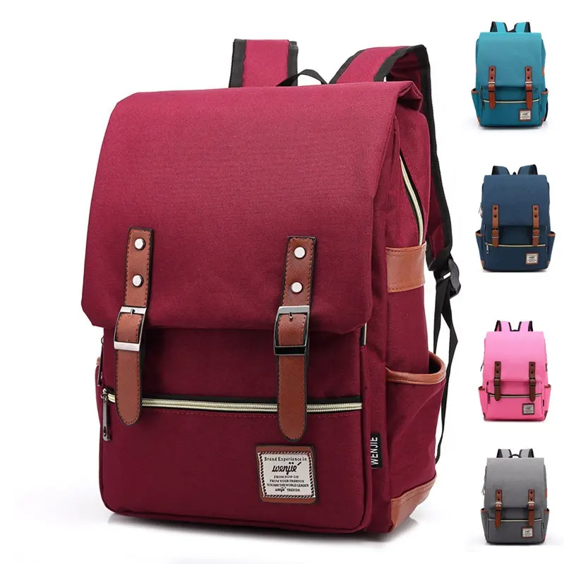 2021 गर्म उत्पादों विंटेज कॉलेज बैग बैग बड़ी क्षमता पुरुषों यात्रा बैग कस्टम बैग किशोरों के लिए स्कूल बैग