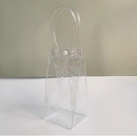Haut de gamme Transparent PVC fleur sac fourre-tout fête des enseignants fête des mères saint valentin tasse fleur emballage en plastique cadeau
