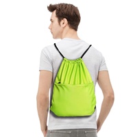 Mochila Casual Grande de Nailon Ecológica al por Mayor con Asa de Cuerda, Cierre de Cremallera Personalizado, Color Personalizado, Certificación ISO9001