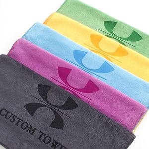 Custom 400 gsm sport handdoek voor gym, club, voetbal, basketbal, team, rally, sublimatieprint, microvezel - Product Image 1