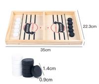 2023 Fast Sling Puck Game Jeu de société de table en bois Logo personnalisé Impression 4 couleurs pour les familles Industries agricoles automobiles