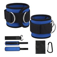 Sangles de cheville personnalisées avec double anneau en D Sangle de cheville Legend Fitness pour machines à câble avec sangle réglable en néoprène