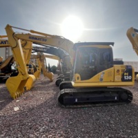 Excavatrice hydraulique Komatsu PC130 d'occasion fabriquée au Japon, 13 tonnes, avec pompe certifiée CE, à vendre