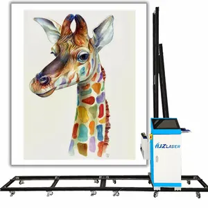 HJZ Laser Colour Printer for 3d Wall Painting Printer 2.5m Mural printer laser machine