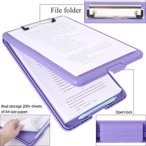 Sunshing nhựa lưu trữ clipboard A4 A3 màu tập tin thư mục tài liệu hộp nộp hồ sơ tổ chức sản phẩm Tạp Chí thư mục tập tin chủ - Product Image 2