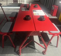 Table de bar mobile haute, comptoir commercial moderne pour pub, café, bar, table roulante, comptoir de cuisine, bureau debout
