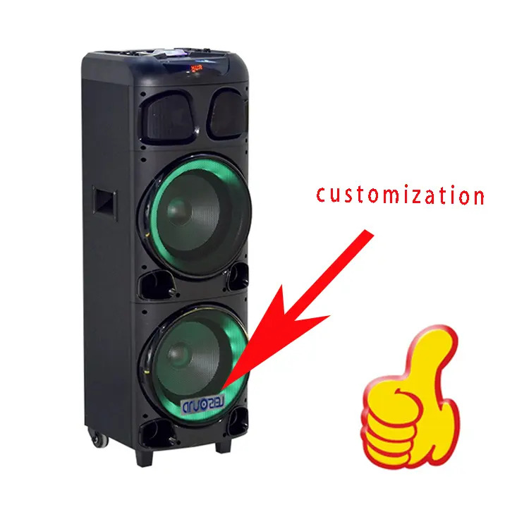 2022 new sound system , durable professional audio with USB / TF card slot , wooden case , unique Speaker loudspeaker box