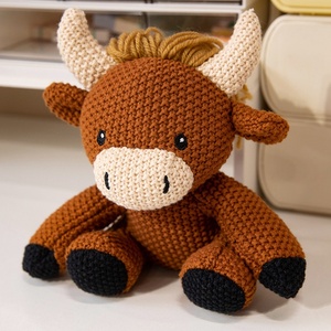 Jouets en peluche personnalisés en coton PP, animaux tricotés (baleine, éléphant, lion, renard, <span class=keywords><strong>dinosaure</strong></span>), jouets apaisants pour bébés, rembourrage, cadeaux d'anniversaire pour enfants, vente en gros - Product Image 6