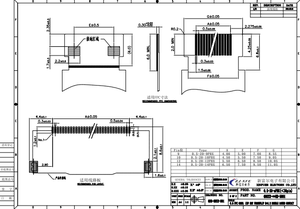 Connecteur FFC FPC à pas de 0,5 mm, ZIF SMT 9/10/30 broches, type coquille, contact inférieur avec bornes en alliage de cuivre et placage en or - Product Image 5