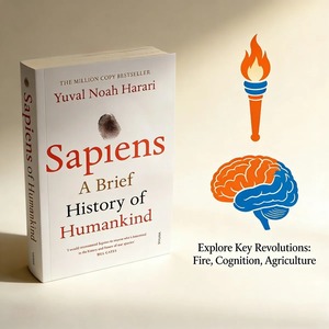 Sapiens: una <span class=keywords><strong>breve</strong></span> <span class=keywords><strong>storia</strong></span> dell'umanità di Yuval Noah Harari. Popolare libro di <span class=keywords><strong>storia</strong></span> globale classico che decodifica lo sviluppo umano - Product Image 2