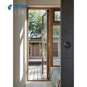 Puertas multifunción de material UPVC de estilo francés con parrilla utilizadas para puertas abatibles de casas - Product Image 3